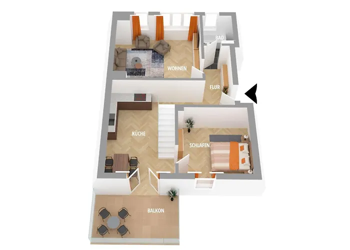 & Calm - Wohlfuehl-wohnung In Stadtnaehe Fuer Familien Oder Freunde Appartement Wesel (North Rhine-Westphalia)